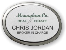(image for) Monaghan Co. Real Estate Executive Silver Oval Badge