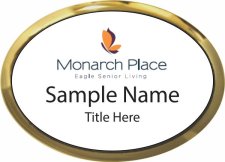 (image for) Monarch Place Oval Executive Gold Other badge