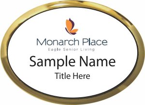 (image for) Monarch Place Oval Executive Gold Other badge