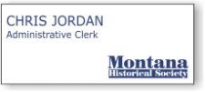 (image for) Montana Historical Society White Badge