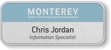 (image for) Monterey County Convention & Visitor's Bureau Full Name Silver Badge