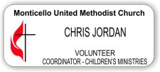 (image for) Monticello United Methodist Church White Badge