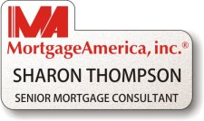 (image for) Mortgage America Shaped Silver Badge