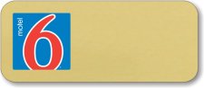 (image for) Motel 6 Gold Logo Only Badge