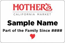 (image for) Mother's California Market Custom Badge