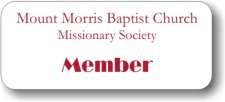 (image for) Mount Morris Baptist Church White Badge
