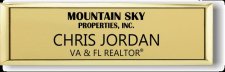 (image for) Mountain Sky Properties, Inc. Small Gold Executive Badge