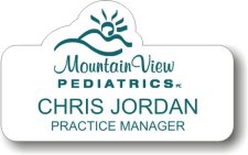 (image for) Mountain View Pediatrics PC White Badge