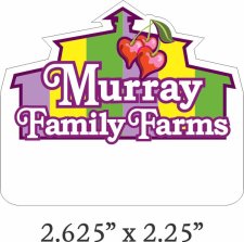 (image for) Murray Family Farms Shaped White badge