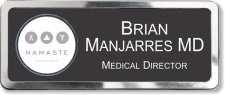 (image for) Namaste Medical Group Prestige Polished Badge (Black Insert)
