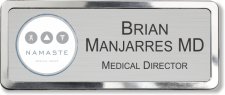 (image for) Namaste Medical Group Prestige Polished Badge (Silver Insert)