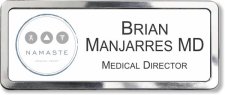(image for) Namaste Medical Group Prestige Polished Badge (White Insert)