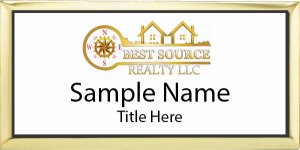 (image for) Best Source Realty - Gold Executive with White Insert Badge