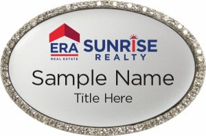 (image for) ERA Sunrise Realty - Oval Bling Silver Badge