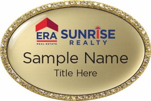 (image for) ERA Sunrise Realty - Oval Bling Gold Badge