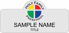 (image for) Holy Family Preschool - Silver Shaped Badge