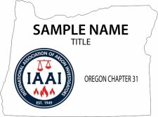 (image for) IAAI - White Shaped Badge