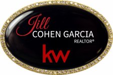 (image for) Keller Williams Jill Cohen Garcia Gold Oval Bling Badge