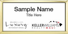 (image for) Keller Williams Luxury International Maui - Executive Gold Badge with White Insert