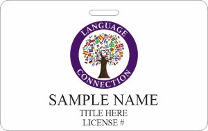 (image for) Language Connection - Photo ID Badge