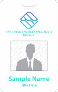 (image for) Ray\'s Field Engineer Specialists - Photo ID Badge