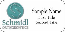 (image for) Schmidl Orthodontics - Shaped White Badge