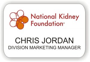 (image for) National Kidney Foundation of SC White Badge