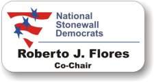(image for) National Stonewall Democrats 2 Color Badge
