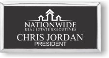 (image for) Nationwide Real Estate Executives Executive Black Badge w/ Silver Frame