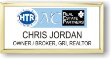 (image for) NC Real Estate Partners Executive White Gold Framed Badge