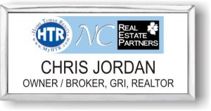 (image for) NC Real Estate Partners Executive White Silver Framed Badge