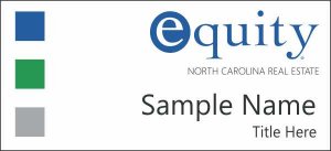 (image for) Equity Real Estate White Square Corner badge