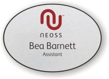 (image for) Neoss Silver Oval Shaped Badge