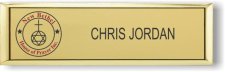 (image for) Small Gold Executive Name Badge