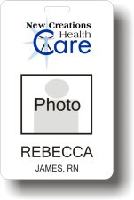 (image for) New Creations Health Care Photo ID Badge