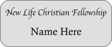 (image for) New Life Christian Fellowship Silver Badge