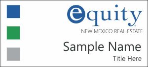 (image for) Equity Real Estate White Square Corner badge