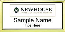 (image for) Newhouse Integrated Financial Advisors - Executive Gold Badge with White Insert