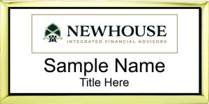 (image for) Newhouse Integrated Financial Advisors - Executive Gold Badge with White Insert