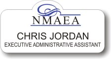 (image for) NMAEA Shaped White Badge