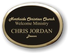 (image for) Northside Christian Church Executive Black Gold Framed Badge