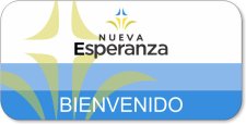 (image for) Nueva Esperanza Blue Name Badge - Bienvenido