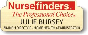 (image for) NurseFinders Shaped Gold Badge