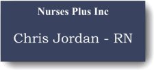 (image for) Nurses Plus Navy Badge