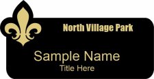 (image for) North Village Park Shaped Black badge