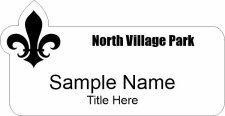 (image for) North Village Park Shaped White badge