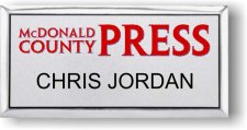 (image for) NWA Media McDonald County Press Silver Executive Badge