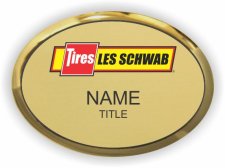 (image for) Les Schwab Tire Center Executive Oval Gold Badge