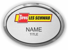 (image for) Les Schwab Tire Center Executive Oval Silver Badge