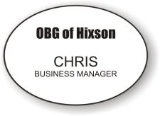 (image for) Obstetrics & Gynecology of Hixson White Oval Badge